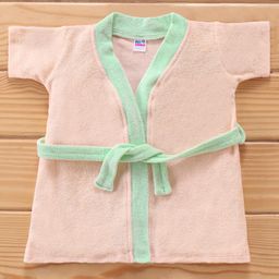 Ben Benny Half Sleeves Solid Colour Bath Robe- Pink-image-87
