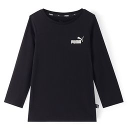 Puma Cotton Knit Full Sleeves T-Shirt With Logo Print - Black-image-93