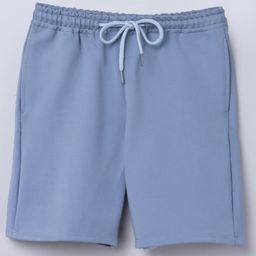 Taffykids Solid Drawstring Detailed Shorts - Blue-image-27