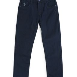 US Polo Assn Cotton Knit Full Length Solid Jeans - Navy Blue-image-74