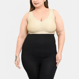 Shapercult Women Black High Waist Tummy & Thigh Shaper Shorts-picture-53