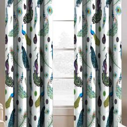 BELLA TRUE White & Green 2 Pieces Ethnic Motifs Printed Door Curtains-image-68