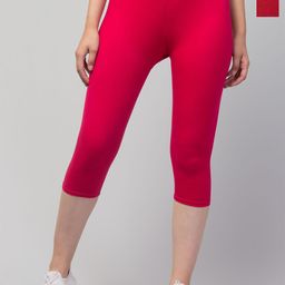 Attire Zone Women Pack Of 2 Skinny Fit Capris-image-85