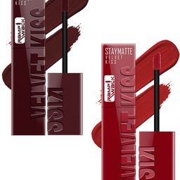 Ramp Walk Velvet Kiss Set Of 2 Stay Matte Liquid Lipstick - 3.5 ml Each - 02 - 12-20