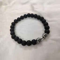 Lovemi Movements Men Artificial Beaded Dumbbell Charm Bracelet-picture-11