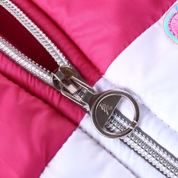 Pine Kids Woven Sleeveless Front Open Padded Hooded Jacket with Colour Block Design - Multicolour image 4
