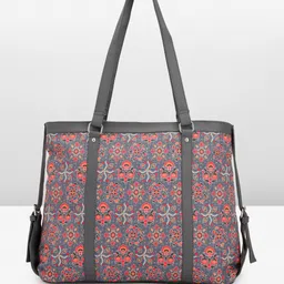 Anouk Ethnic Motifs Printed Oversized Structured Tote Bag image 5