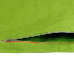 SWAYAM Lime Green Set of 5 Solid Square Cushion Covers image 4
