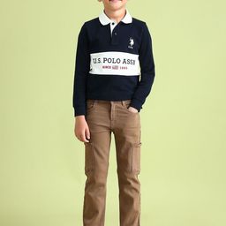 U.S. Polo Assn. Kids Boys Slim Fit Light Fade Stretchable Jeans-image-75