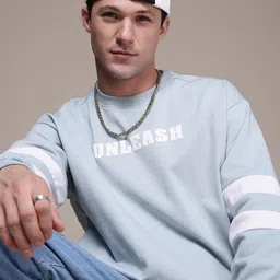 The Roadster Life Co. Typography Printed Relaxed Fit Sweatshirt-image-95