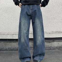 StyleCast x Revolte Men Wide Leg Light Fade Cargo Styles Jeans-image-37