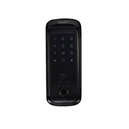 Quba Qdot Fingerprint, Multiple Password 4, RFID Card 4 Ways Digital Rim Lock Black-picture-6