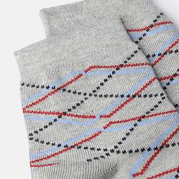 Mast & Harbour Men Set of 3 Patterned Cotton Above Ankle Length Socks image 4