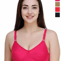 College Girl Pack Of 4 Full Coverage Non Padded Bra-image-33