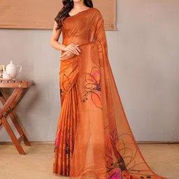 Garden Vareli Abstract Printed Pure Chiffon Saree-picture-38