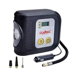 AllExtreme 12 V DC 150 PSI Digital Tire Inflator with Digital Gauge and Emergency Flash Light, EXCTI12-25