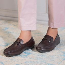 Tresmode The Rhodes Brown Men's Leather Driving Loafers-image-17