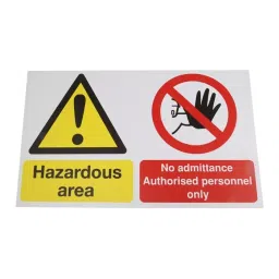 RS PRO Area Hazard Hazard Warning Sign (English) Model No 7631872-image-17