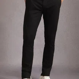 Louis Philippe Sport Men Slim Fit Mid-Rise Cotton Trousers-picture-14