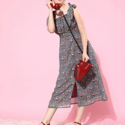 Miss Chase Floral Georgette A-Line Midi Dress-picture-53