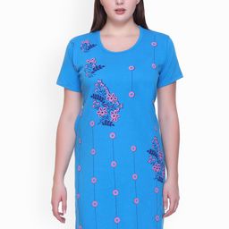 TRUDO Printed Oversized Pure Cotton Long T-Shirt-image-90