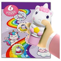 Cots and Cuddles Magic Stamper Stickers with Activity Book for Kids (Unicorn)-16