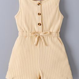 Mark & Mia Sleeveless Bow Appliqued Jumpsuit - Beige-image-86