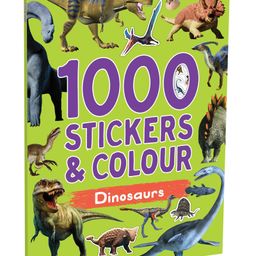 1000 Stickers & Colour: Dinosaurs | Fun Sticker & Coloring Book for Kids | Prehistoric Adventure with T-Rex, Triceratops & More | 64 Pages of Activities| For Age 4-6| - English-9