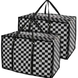 Storite 2 Pack Multi-Purpose Plastic Heavy Duty 145 L Moisture Proof Jumbo Size Underbed Storage Bag/Toys/Stationery Paper/Clothes Storage Bag/Moving Bags with Strong Handle , Grey)-image-18