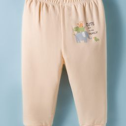 Tango Fleece Knit Full Length Lounge Pant with Animal Print - Cream-image-96
