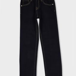 Pepe Jeans 100% Cotton Woven Full Length Straight Fit Solid Jeans - Black-picture-15
