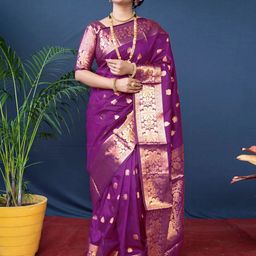 KALINI Woven Design Zari Banarasi Saree-image-24