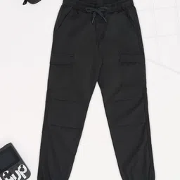 Pantaloons Junior Boys Mid-Rise Pure Cotton Joggers Trousers-picture-32