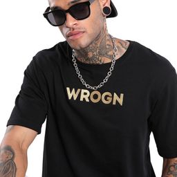 WROGN Men Typography Printed Round Neck Cotton Slim Fit T-shirt-picture-10