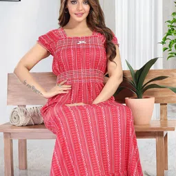 Be You Women Printed Maxi Nightdress-picture-20