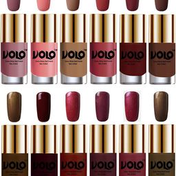 VOLO Set Of 12 Extra Shine Nail Polish- 9.9ml Each-Combo-No-250-24