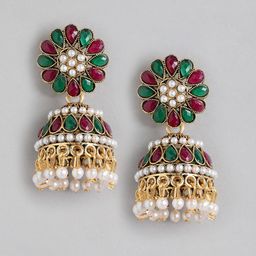 Anouk Glod Plated Jhumkas Earrings-picture-31