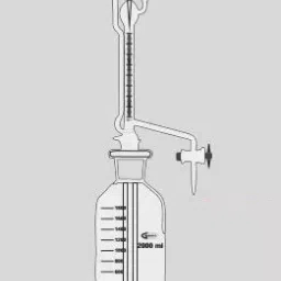 Glassco 25 ml Burette Automatic Zero with PTFE stopcock Class A 122.523.02-8