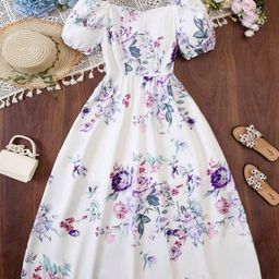Billion Women Floral Print Fit & Flare Maxi Dress-74