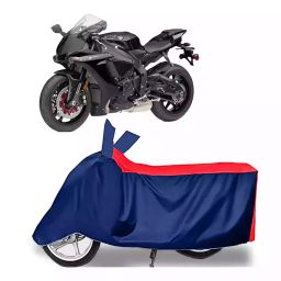 Auto Pearl Two Wheeler Cover with Bag for Yamaha YZF R1 BS6, Red & Blue-image-13