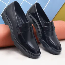 SHUAN Men Solid Formal Slip-ons Shoes-picture-25