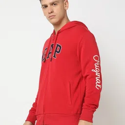 GAP Men Brand Logo Embroidered Hooded Sweatshirt-picture-28