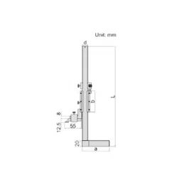 Insize Dial Test Indicator Holder Range 0-200 mm Accuracy +0.03mm, 7151-CL1 image 4