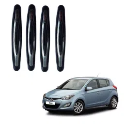 SPREADX Plastic Car Compact Black Colour Elegant Door Guard Protection Universal Type Suitable for i20 (Set of 4 Pcs)-46
