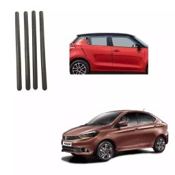 SPREADX Plastic Stylish Car Bendable Door & Bumper Guard Long Length Universal fit Black Colour Suitable for Tata Tigor (Set of 4 Pcs)-24