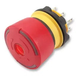 EAO SWITCH, EMERGENCY STOP, 3A, DPST, 84-5040.0020-12