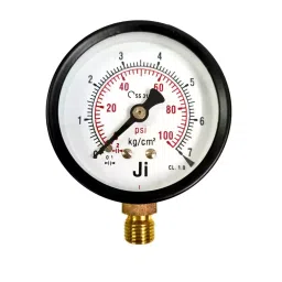 Japsin Instrumentation Commercial Pressure Gauge 0 to 7 Kg/cm² Range 63 mm (2½ Inch) Dial Size, JIPL-CPG-63MM-B2-96
