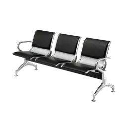 JE HOSPI 1750 mm x 680 mm 780 mm CRCA Three Seating Waiting Chair with Cushion Top JHE-WC097-25