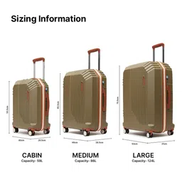 uppercase Vector Textured Hard-Sided Large Trolley Bag image 2