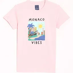 Allen Solly Junior Boys Graphic Printed Round Neck Cotton T-shirt-image-73